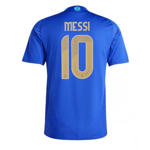 Pánský Fotbalový dres Argentina Lionel Messi #10 Copa America 2024 Venkovní Krátký Rukáv